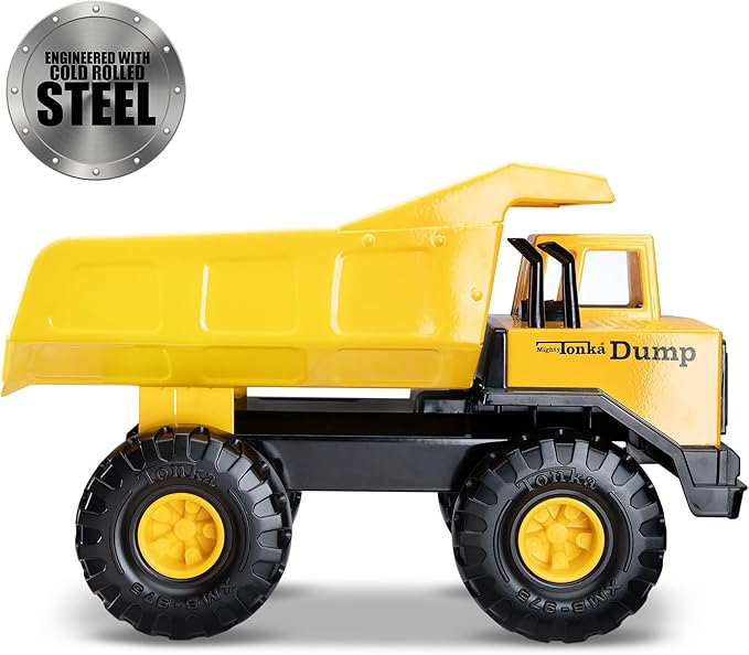 Tonka Retro Mighty Dump Truck - Collector's Edition - Made with 2X More Steel, Kids Construction Toy, Metal Truck, Toy Truck for Boys and Girls, Kids, Toddlers, Ages 3+