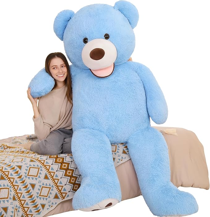 MorisMos Giant Teddy Bear Plush 5 Feet, Large Big Teddy Bears Stuffed Animals for Girlfriend Boyfriend, 5 Foot Huge Bear Gifts Baby Shower, Birthday
