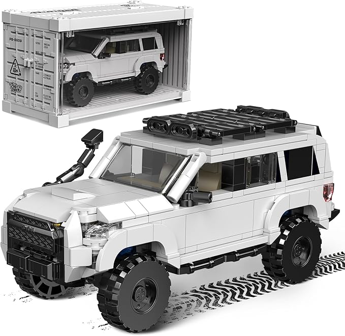 4Runner SUV SR5PRO Car Building with Container Display Box(540PCS) Adult Collectible Model Cars Kits to Build,Compatible with for Ages 8-16 Boys Kids Hobbyist&Collector