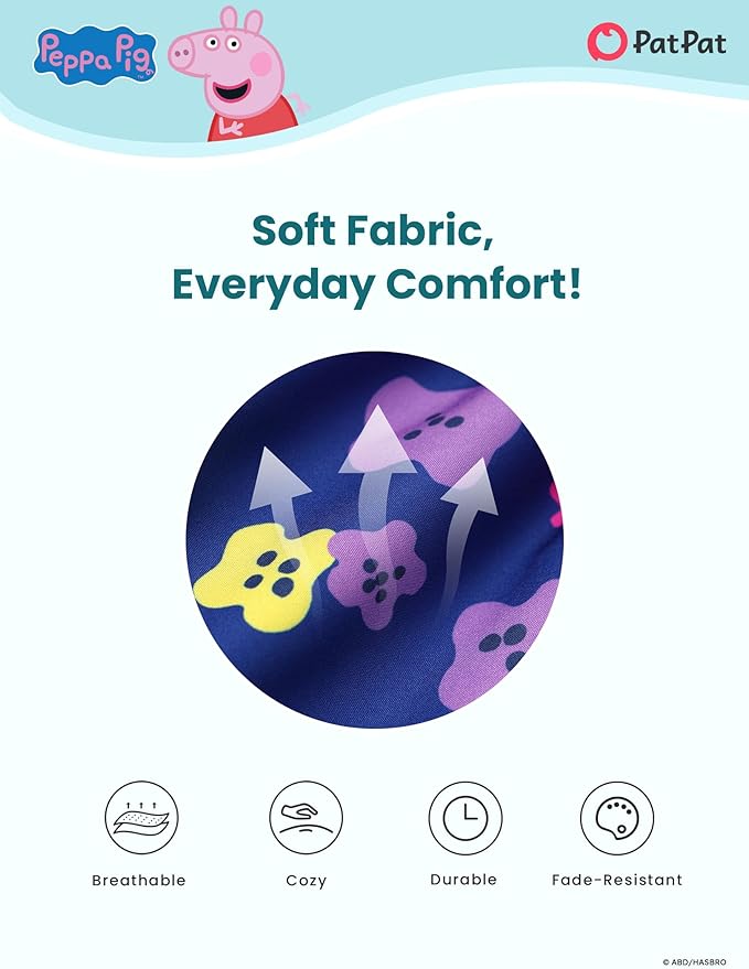 Peppa Pig Girls Skirt Sets Long Sleeves Top Shirt and Skirt Fall Outfits Cute Clothing Sets for Birthday Party Toddler Girl