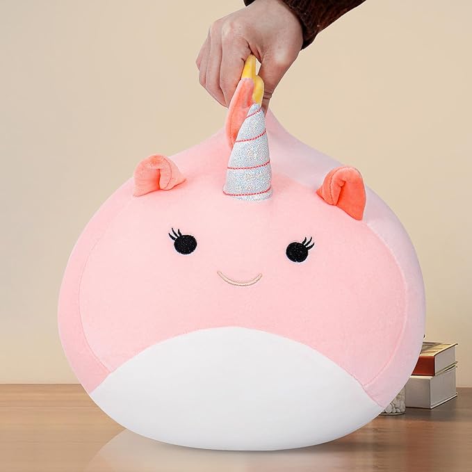 Wepop Unicorn Stuffed Animal Plush Toys, 20 in Cute Unicorn Plush Throw Pillows Soft & Cuddly Plushies Dolls Gifts for Girls Boys