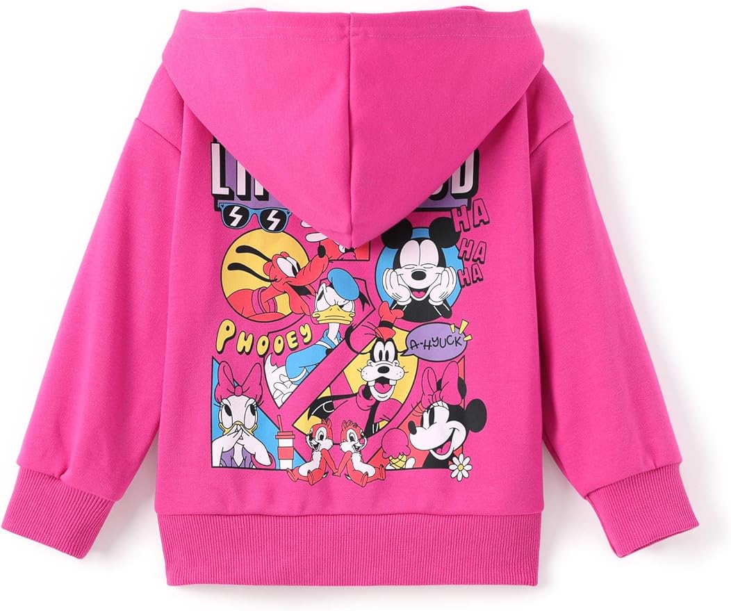 Disney Frozen Stitch Princess Minnie Mickey Spiderman Girls/Boys Zip Up Hoodie Fall Zipper Sweatshirt Jacket Toddler-Big Kid
