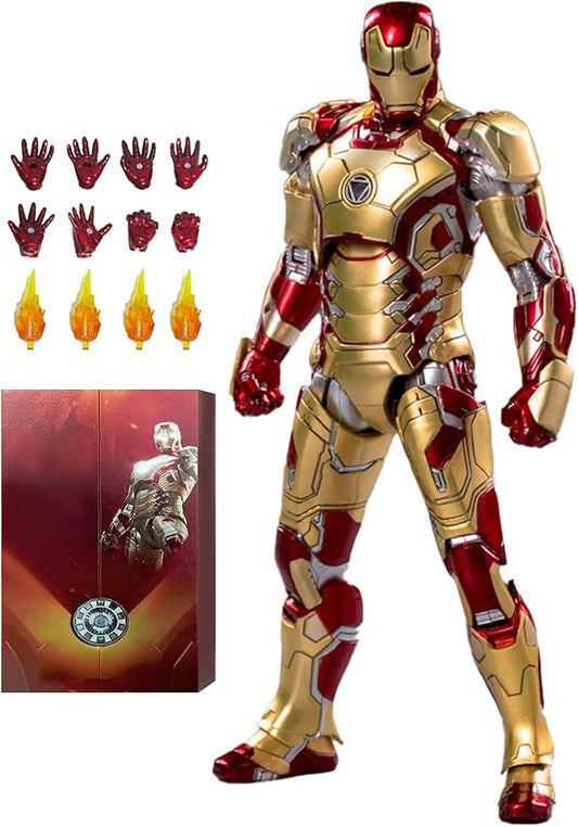 OVONNI 7 Inch MK42Ironman(1/10 Scale) Action Figure,Exquisite Painting Collectible Figure with Lots of Accessories