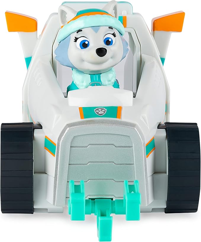 Paw Patrol, Everest’s Snow Plow Vehicle with Collectible Figure, for Kids Aged 3 and Up