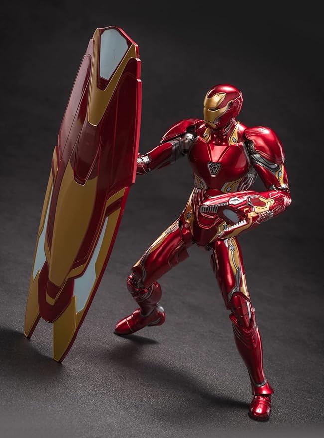 OVONNI 7 Inch MK50Ironman(Deluxe Version) Collectible Action Figure,All Joints Movable,Multi Weapon Accessories