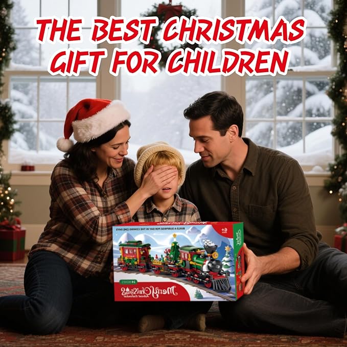 Advent Calendar 2025 Building Blocks Set - 24-Day Christmas Countdown Calendar - Santa Sleigh Christmas Tree Decorations Gifts for Kids Boys & Girls and Adults(770PCS)