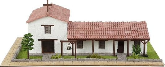 California Mission San Francisco Solano – 3D Mini-Bricks Architecture Kit, 1250 Pieces, Plaster Brick Construction Set, Stem Educational Model for Teens & Adults