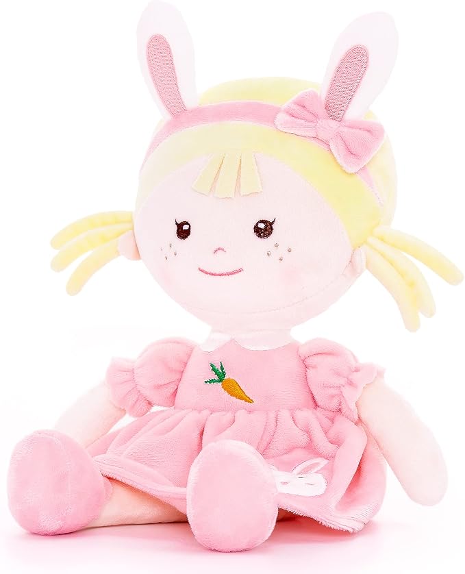 Onetoo Bunny Costume Baby Doll - Soft, Pink Rabbit Doll