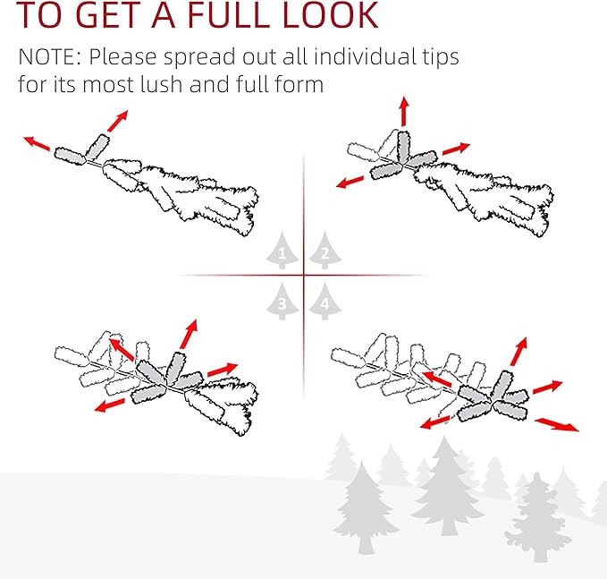 HOMCOM 6' Tall Prelit Christmas Tree Douglas Fir Artificial Christmas Tree with Realistic Branches, 250 Warm White LED Lights and 1000 Tips, Pink