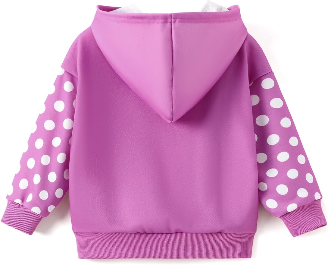 Disney Frozen Stitch Princess Minnie Mickey Spiderman Girls/Boys Zip Up Hoodie Fall Zipper Sweatshirt Jacket Toddler-Big Kid