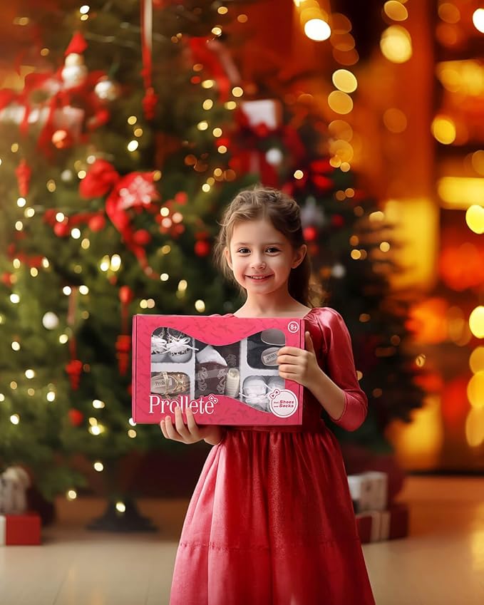 18 inch Doll Shoes - 7 Pairs with Gift Box, Compatible with American Doll