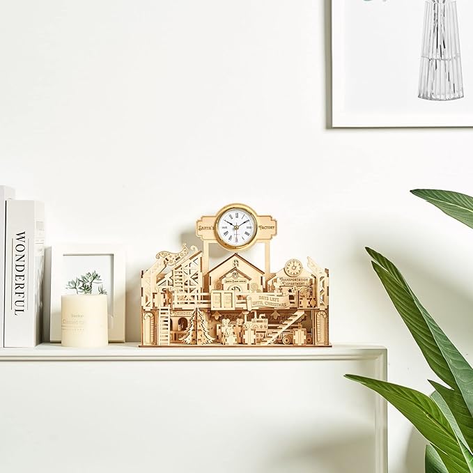 3D Wooden Puzzles Santa's Factory Model Kits, Brainteaser and Puzzle for Christmas/Birthday,Gifts for Adults and Teens to Build Combination