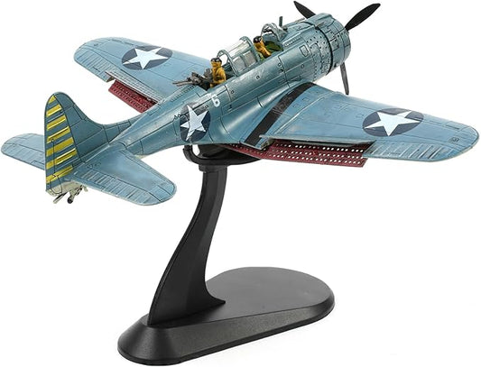 1/72 Douglas SBD-2 Dauntless Dive Bommber Model World War II Midway Vintage Warplane Metal Diecast Aircraft Military Display Airplane for Display Collection or Gift
