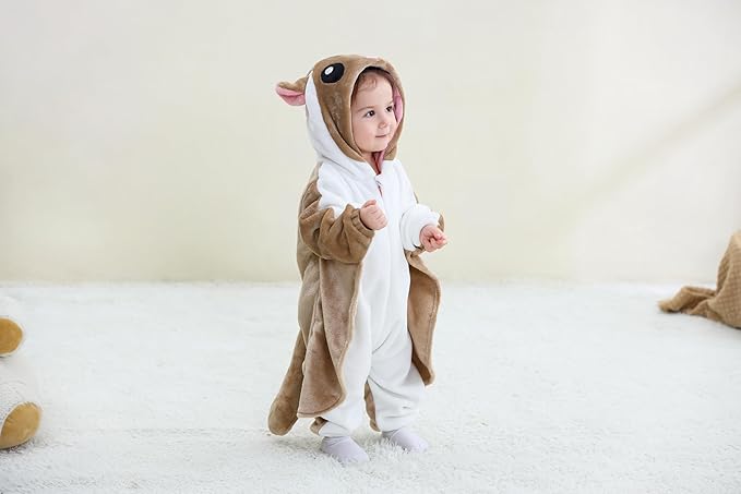 Dream cosplay Unisex Baby Costume,Baby Flannel Animal Halloween Home Clothing