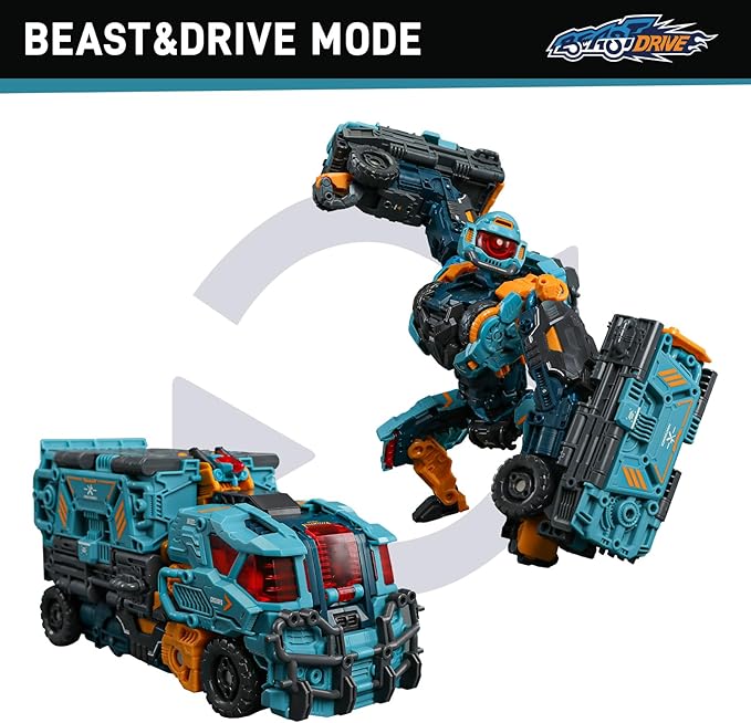 52TOYS BEASTDRIVE BD-13 Cyclops Deformation Toys Action Figure, Converting Toys in Vehicle and Beast, Perfect Birthday Party Gift for Teens and Adults