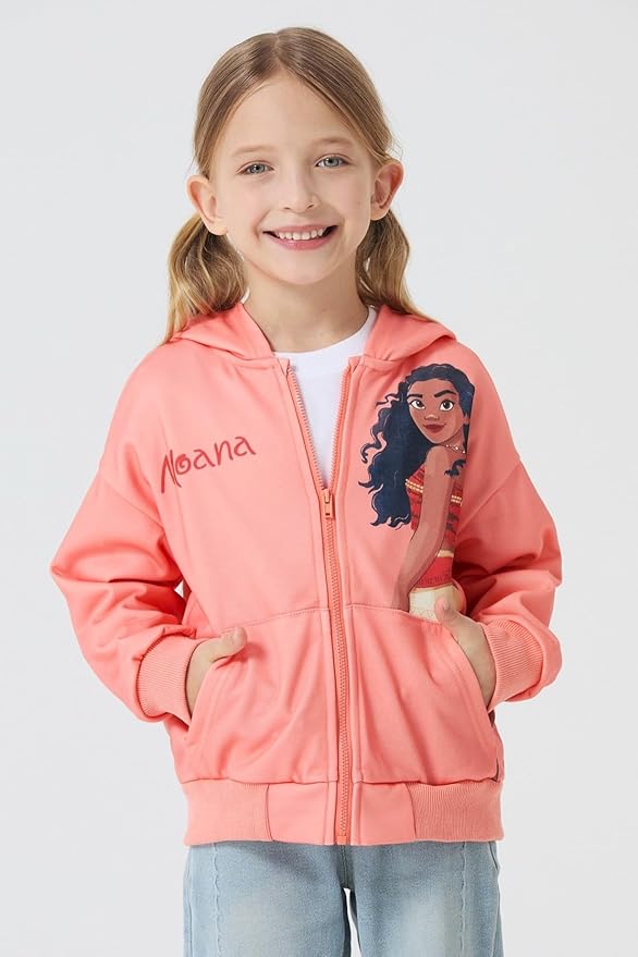 Disney Frozen Stitch Princess Minnie Mickey Spiderman Girls/Boys Zip Up Hoodie Fall Zipper Sweatshirt Jacket Toddler-Big Kid