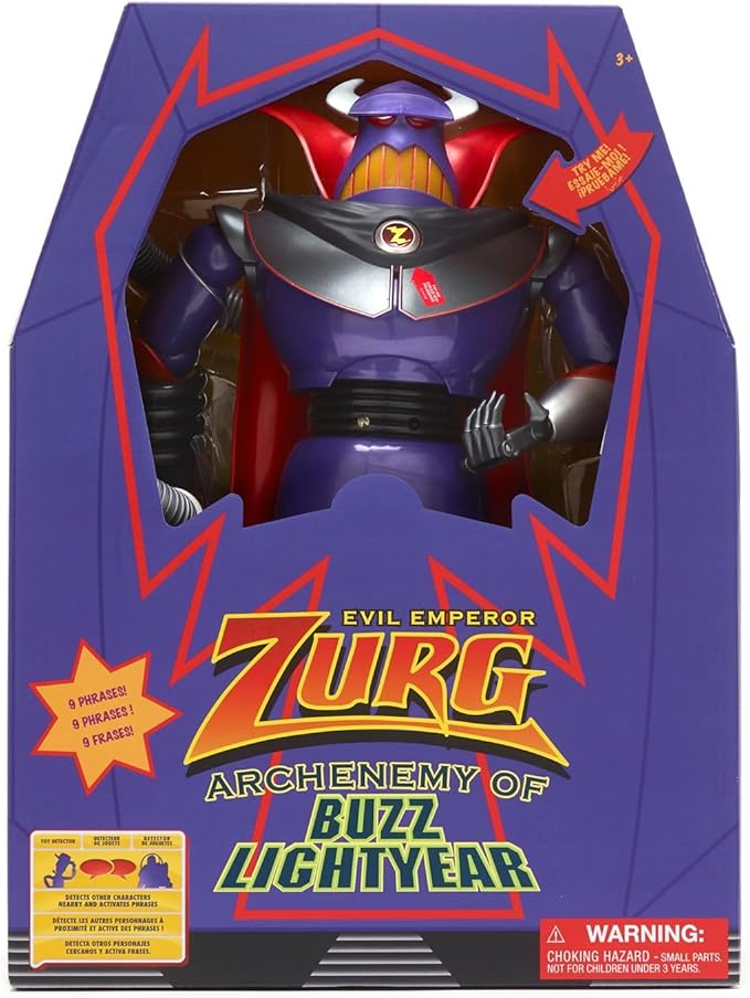 Disney Store Official Zurg Interactive Talking Action Figure from Toy Story, Features Sounds and Phrases from the Movies, Interacts with Other Figures and Toys