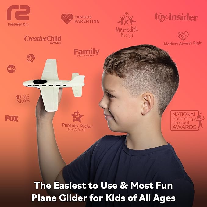 Airplane Toy Foam Glider: Airplane Toys For 3 Year Old & Airplanes For Kids 2-4 Toy Airplane For Boys&GirlsFoam Model Plane & Planes Air Plane Toy, Toddlers