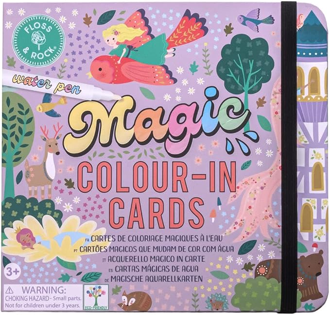 Floss & Rock Fairy Tale Colour Changing Water Pen and 10 Cards, Kids Activity Book