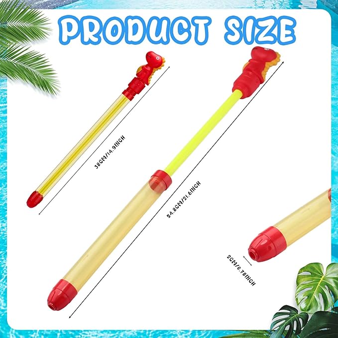 Leyndo 26 Pcs Water Guns Bulk 14.9'' Summer Water Guns Water Squirter Water Fighting Play Toys for Kids Summer Outdoor Swimming Pool Backyard Water Game (Lovely Style)