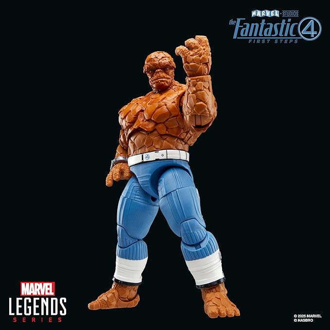 Marvel Legends Series The Thing, The Fantastic Four: First Steps Ben Grimm Movie Collectible 6 Inch Action Figure Toy