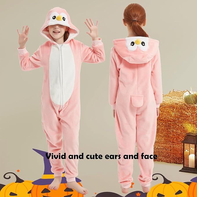 SWEETXIN Unise Kids Jumpsuit Cosplay Onesie One Piece Suit for Girls Boys Halloween Character Costume Dress Up Party