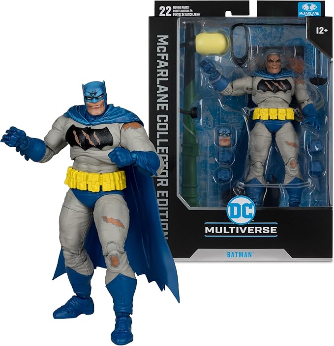 McFarlane Toys - DC Multiverse Batman Battle Damage Blue (The Dark Knight Returns) 7in Figure McFarlane Collector Edition #21