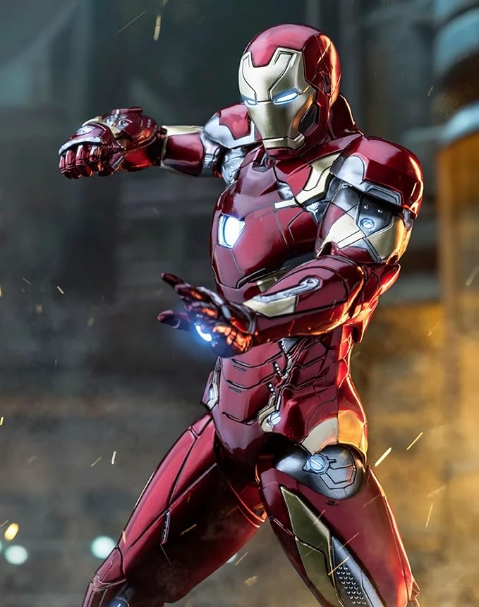 7 Inch MK46Ironman(1/10 Scale) Action Figure with Lots of Accessories,Exquisite Painting Collectible Toy