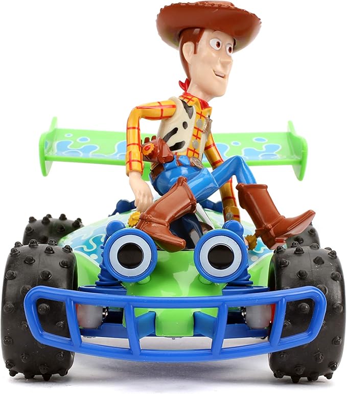 Jada Toys Jada Disney Pixar Toy Story 4 Turbo Buggy W/Woody Radio Control Vehicle, 2.4 Ghz, 1: 24