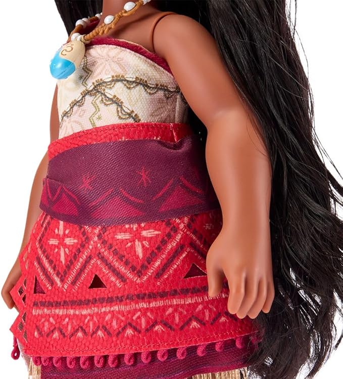 Disney Store Official Moana Once Upon a Story Doll - 16 Inch Disney Princess Toys Featuring Reflective Eyes with 3D Pupil and Iris, Detailed Costume, Hair Comb - Comes in Display Box
