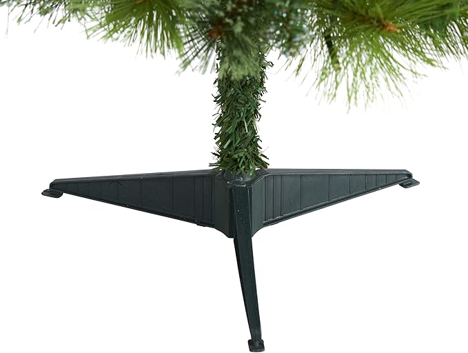 Nearly Natural 3ft. Montana Mixed Pine Artificial Christmas Tree with Pine Cones, Berries and 50 Clear LED Lights