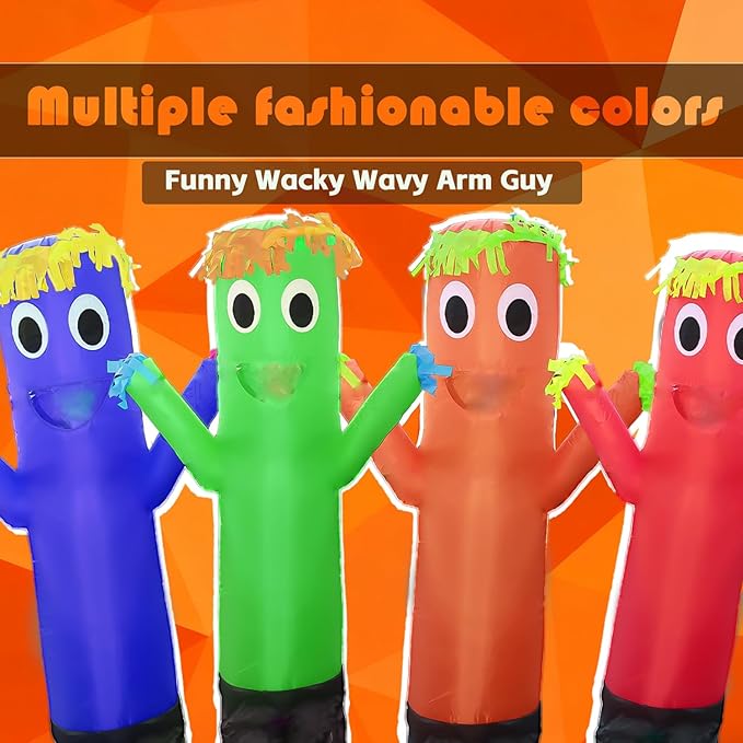Inflatable Tube Man Costume,Inflatable Costumes for Adult,Wacky Wavy Arm Guy Funny Halloween Costume for Adults