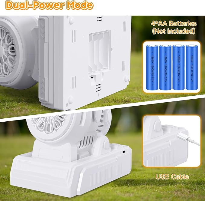 PANACARE Automatic Bubble Machine, Electric Portable Bubble Machine with 20 Bubble Solutions, Produce 10000+ Big Bubbles Per Minute, Suitable for Wedding/Birthday/Children/Party