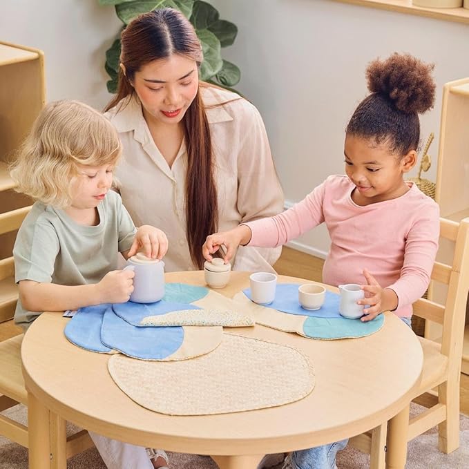 Kaplan Early Learning Teapot and Cups Set for Toddlers, Children's Pretend Play Tea Party Set, Ages 18+ Months