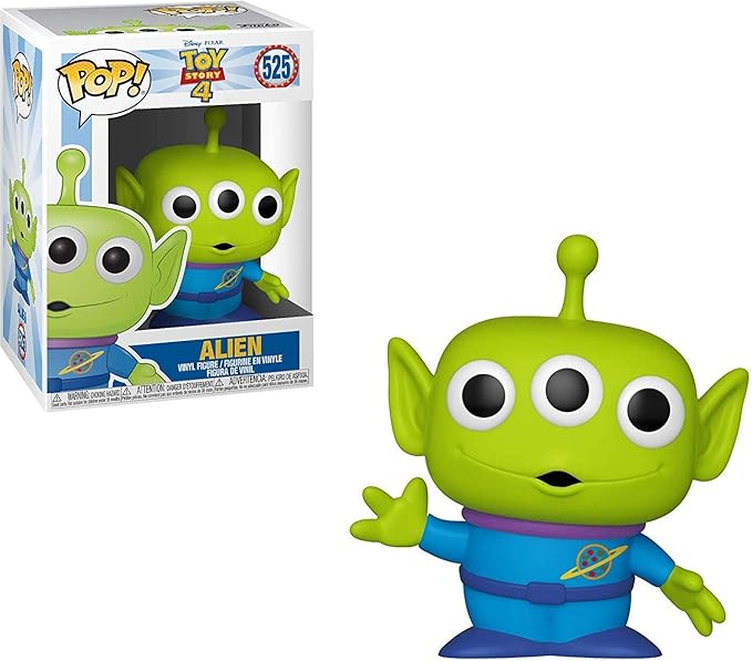 Disney Pixar: Toy Story 4 - Alien Funko Pop! Vinyl Figure (Bundled with Compatible Box Protector Case), Multicolored, 3.75 inches