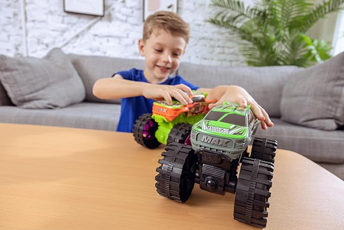 Exploding Monster Truck Toy with Explosive Crash Sounds and Lights, Smash It Up Again and Again, Monster Truck Toys for Boys Kids Ages 3, 4-7 & Above | Toddler Toys for 3 Year Old Boys Gift