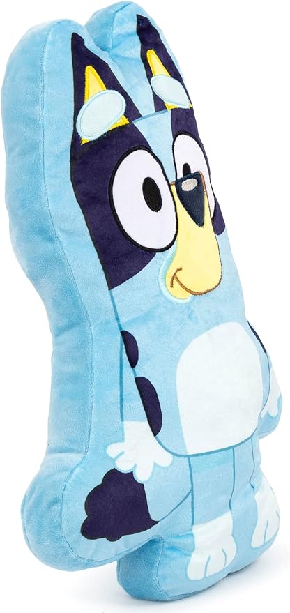 Bluey Shaped Decorative Pillow - Kids Super Soft Throw Plush Pillow - Measures 17 Inches (Official Bluey Product)