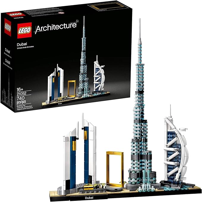 LEGO Architecture Skylines: Dubai 21052 Building Kit, Collectible Architecture Building Set for Adults (740 Pieces)