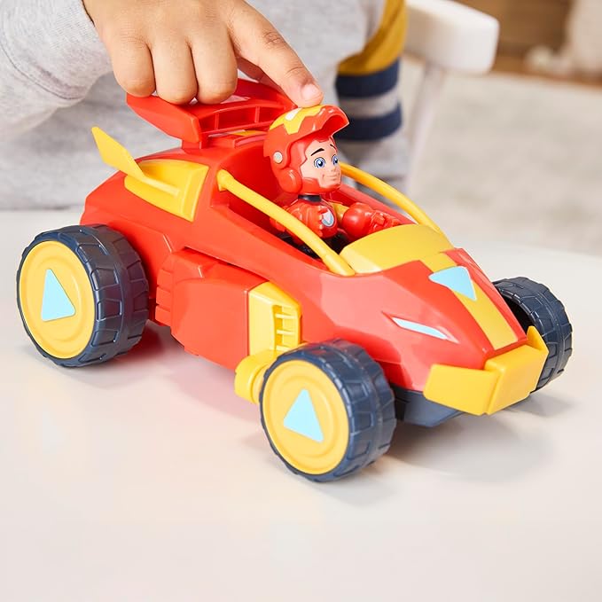 Marvel Iron Man and his Awesome Friends 2-in-1 Mech Suit & Vehicle, Action Figure & Toy Vehicle Set, 3-Inch-Scale Super Hero Toys, Ages 3+