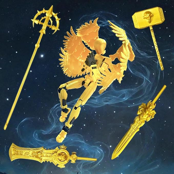 (Assembly Completed) Titan13 Action Figure Set, Dummy 13 3D Printed Action Toy Gifts for Kids, Robot 13 Action Figure Full Body Mechanical Doll Christmas Birthday Gift for Boys Girls