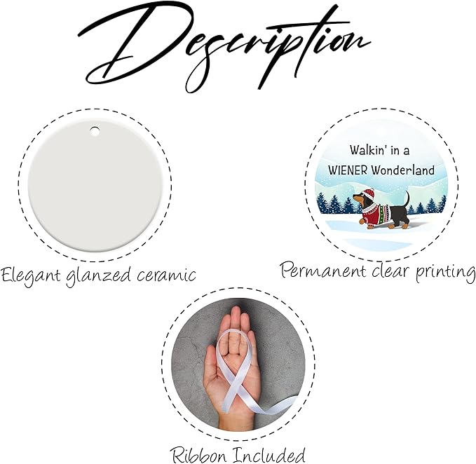 Gifts for Dog Lovers, Dachshund Christmas Decorations, Dachshund Ornament, Dog Christmas Ornaments 2025