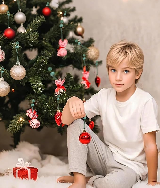 Ornament Hooks – Essential Christmas Tree Decorating Hangers Great Xmas Ornament Hooks for Hanging Christmas Decorations 35 PCS (Round-Upgraded-35pcs)