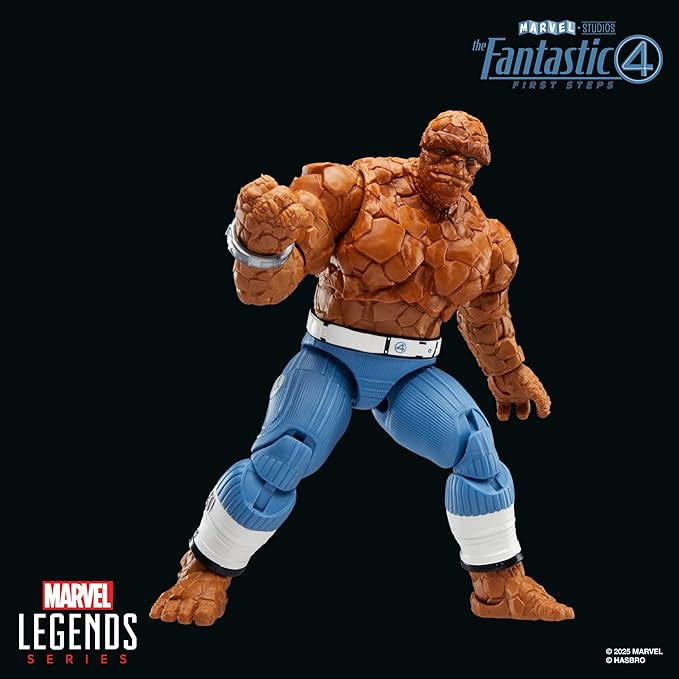 Marvel Legends Series The Thing, The Fantastic Four: First Steps Ben Grimm Movie Collectible 6 Inch Action Figure Toy