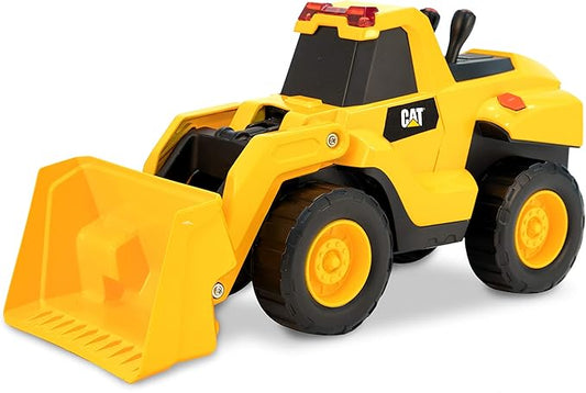 CAT Construction Toys, Motorized Front Loader Truck Toy, 6 Unique Sounds, 2 Motorized Functions, Lights & Sounds, Includes 3 AA Batteries.