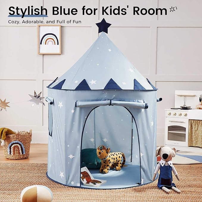 Tiny Land Kids Tent, Foldable Kids Pop Up Kids Play Tent, Portable Toddler Tent, Cute Design Tent for Kids Indoor & Outdoor Use | Perfect Toddler Tent for Fun & Imagination