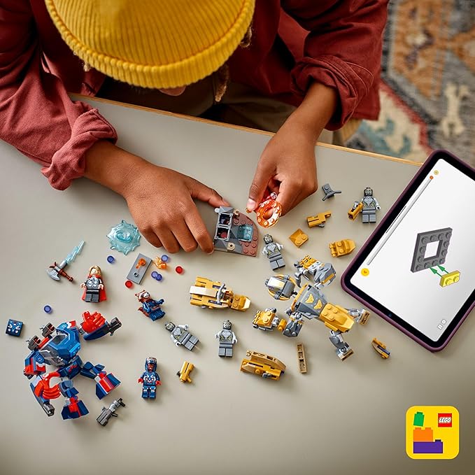 LEGO Marvel Avengers: Endgame Thor vs. Chitauri Building Toy - Pretend Playset W/ 7 Toy Minifigures for Boys & Girls, Ages 8+ - Super Hero Building Blocks for Kids - Gift Idea for Birthdays - 76322