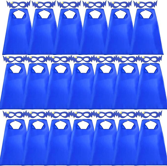 D.Q.Z Superhero-Capes for Kids 20 Sets, Group Super Hero Costume Toys for 3-10 Boys Girls Halloween Birthday Gifts