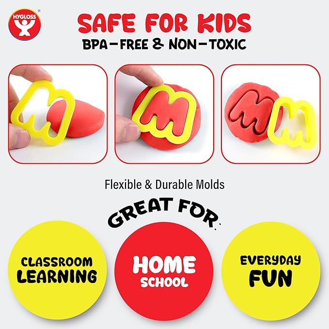 Dough Cutters – 8 Pc Set of Dough Tools for Toddlers and Kids Age 3+ Includes Rollers and Rolling Pins – Preschool Toys & Accessories for Modeling Clay or Sand – Toddler Activities for Kids Ages 3-5