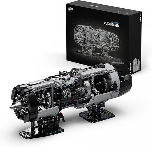 Nifeliz Turbofan Engine Building Set, Engineering Challenge Model for Adult Collectors, Physical Science Project and Display Piece (2,216 PCS, NF10317)