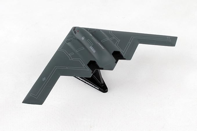 Daron B-2 Spirit Stealth Bomber Die-Cast Model – 1:280 Scale Long-Range Strategic Aircraft Replica with Display Stand, Highly Detailed, 3” Length x 7.4” Wingspan, Adult Collectible Ages 14+